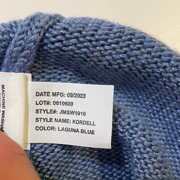 Johnnie-O Men’s Laguna Blue Linen Tencel Knit Sweater Sz XXL nautical coastal - Picture 8 of 10